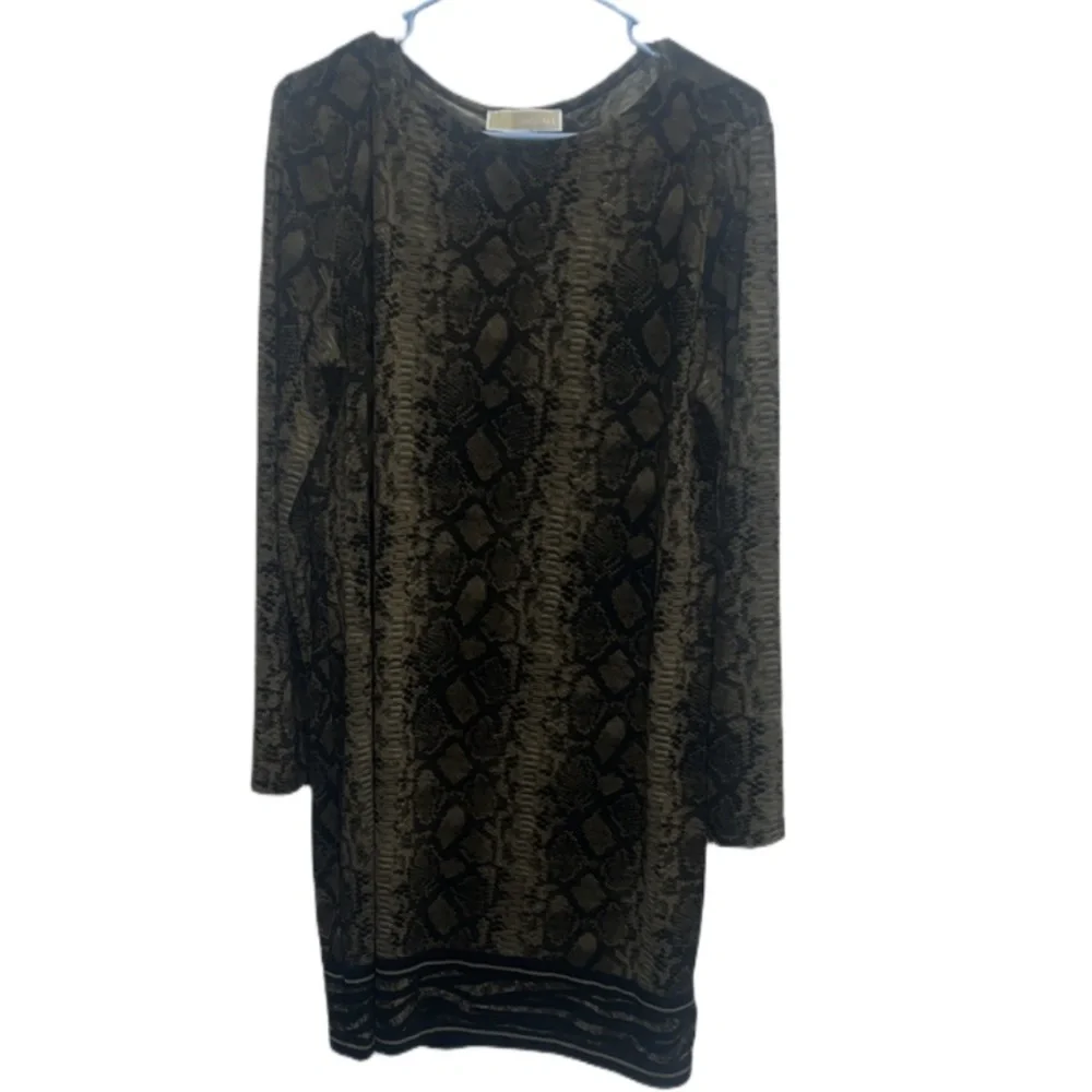Michael Kors brown & black Snake Print Dress